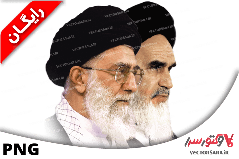 عکس رهبر و امام خمینی
